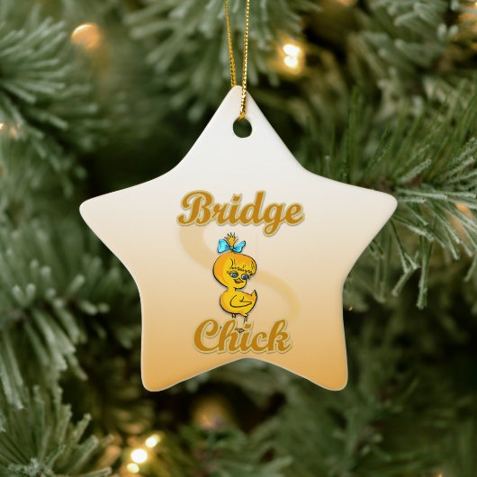 Bridge Chick Keramisch Ornament (Boom)