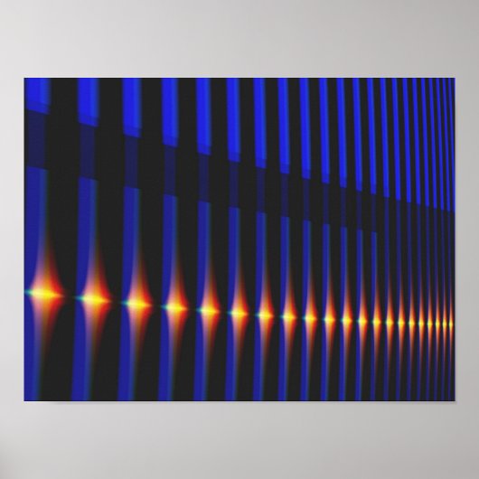 Bridge Cool Abstracte Fine Fractal Art Poster (Voorkant)