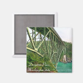 Bridge, Deception Pass, staat Washington Magneet (Voorkant / Achterkant)