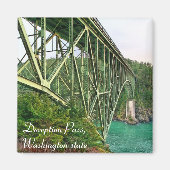 Bridge, Deception Pass, staat Washington Magneet (Voorkant)