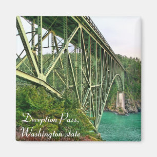 Bridge, Deception Pass, staat Washington Magneet