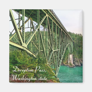 Bridge, Deception Pass, staat Washington Magneet