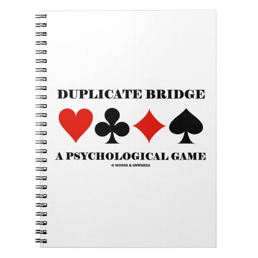 Bridge een psychologisch spel dupliceren notitieboek (Voorkant)