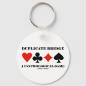 Bridge een psychologisch spel dupliceren sleutelhanger (Voorkant)