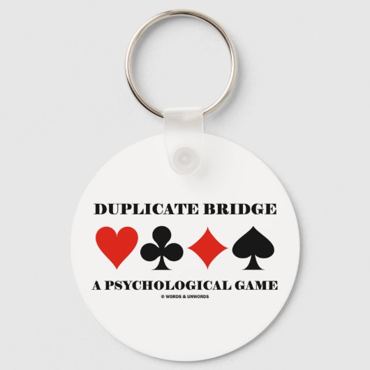 Bridge een psychologisch spel dupliceren sleutelhanger (Voorkant)