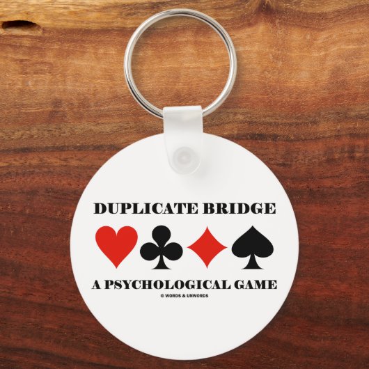 Bridge een psychologisch spel dupliceren sleutelhanger (Voorkant)