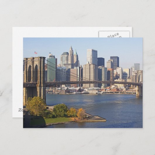 Bridge en Cityscape Briefkaart (Voorkant / Achterkant)