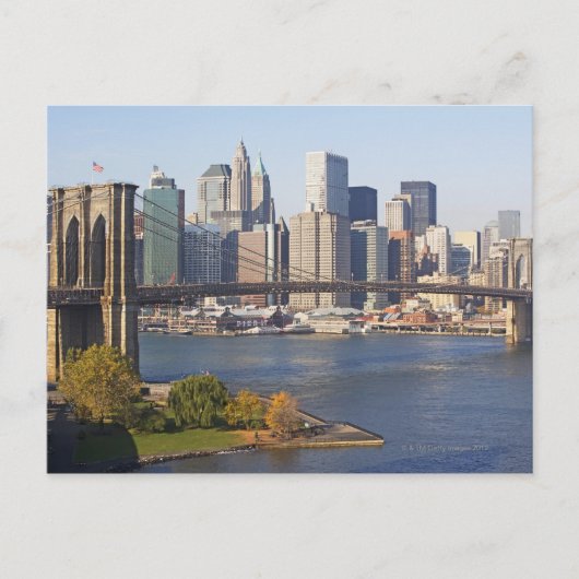 Bridge en Cityscape Briefkaart (Voorkant)