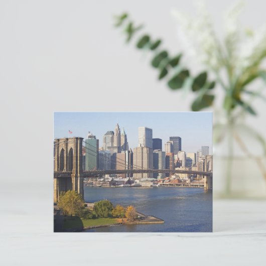 Bridge en Cityscape Briefkaart (Staand voorkant)