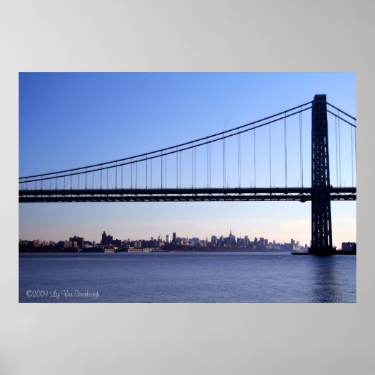 Bridge en NY Skyline Print (Voorkant)