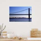 Bridge en NY Skyline Print (Keuken)