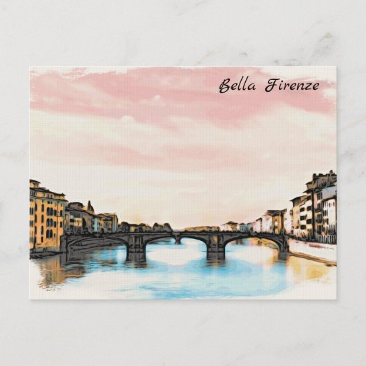 ** Bridge Firenze AP12 Florence Italië Italiaans Briefkaart (Voorkant)