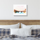 ** Bridge Firenze Florence Italië AP12 Italiaans Canvas Afdruk (Insitu (Slaapkamer))