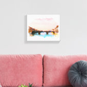 ** Bridge Firenze Florence Italië AP12 Italiaans Canvas Afdruk (Insitu (Woonkamer))