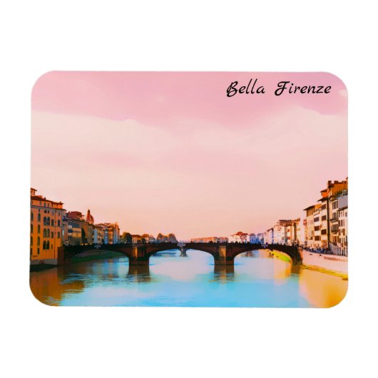 ** Bridge Firenze Florence Italië AP12 Italiaans Magneet (Horizontaal)