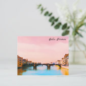 ** Bridge Firenze Florence Italië — Italiaanse AP1 Briefkaart (Staand voorkant)