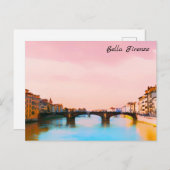 ** Bridge Firenze Florence Italië — Italiaanse AP1 Briefkaart (Voorkant / Achterkant)