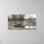 Bridge Foot over Creek Canvas Afdruk (Voorkant)