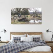 Bridge Foot over Creek Canvas Afdruk (Insitu (Slaapkamer))