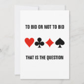 Bridge Game Event nodigt Sjabloon vier kaartuitgan Kaart (Voorkant)