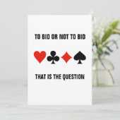 Bridge Game Event nodigt Sjabloon vier kaartuitgan Kaart (Staand voorkant)