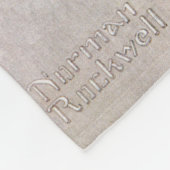 Bridge Game van Norman Rockwell Fleece Deken (Hoek)