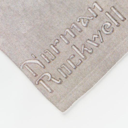 Bridge Game van Norman Rockwell Fleece Deken (Hoek)