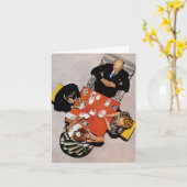 Bridge Game van Norman Rockwell Kaart (Gele Bloem)