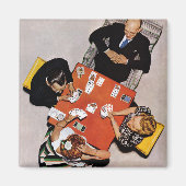 Bridge Game van Norman Rockwell Magneet (Voorkant)