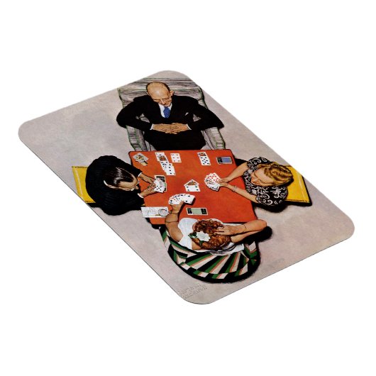 Bridge Game van Norman Rockwell Magneet (Rechterzijde)