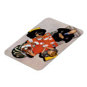 Bridge Game van Norman Rockwell Magneet (Linkerzijde)