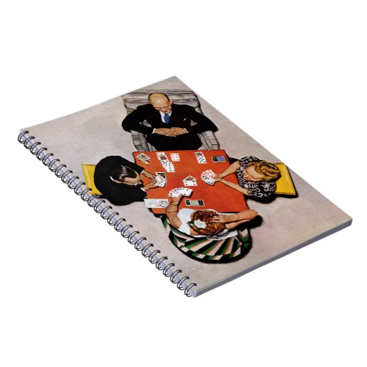 Bridge Game van Norman Rockwell Notitieboek (Rechterzijde)