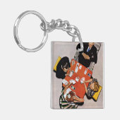 Bridge Game van Norman Rockwell Sleutelhanger (Voorkant Links)