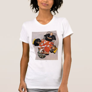 Bridge Game van Norman Rockwell T-shirt