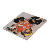 Bridge Game van Norman Rockwell Tegeltje (Zijkant)