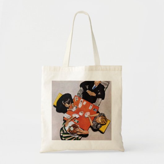 Bridge Game van Norman Rockwell Tote Bag (Voorkant)