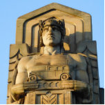 Bridge Guard (auto) Cleveland Photo Sculpture Staand Fotobeeldje<br><div class="desc">Wil je het klassieke Cleveland uitzicht hebben, waar je ook bent? 3 D fotosculptuur van brugwachter met auto, maakt thuis of in kantoor een leuk gespreksartikel! Ook hier zijn beelden van vuurtorens (winter en zomer) beschikbaar.</div>
