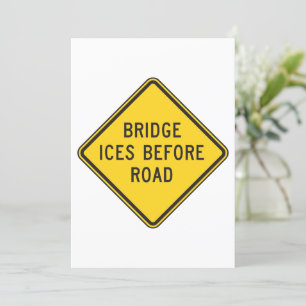 Bridge-Ices voor uitnodiging voor wegsignalisatie