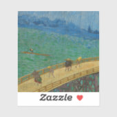 Bridge in the Rain, after Hiroshige, 1887 Sticker (Vel)