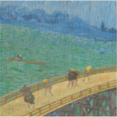 Bridge in the Rain, after Hiroshige, 1887 Sticker (Voorkant)