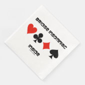 Bridge Insomniac in Four Card Suits Humor Servet (Hoek)