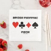 Bridge Insomniac in Four Card Suits Humor Servet (Insitu)