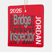 Bridge Inspector Extraordinaire CUSTOM Keramisch Ornament (Links)