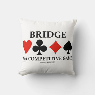 Bridge is een competitief spel met vier Kaart pakk Kussen