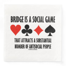 Bridge is een sociaal spelletje dat antisociale me