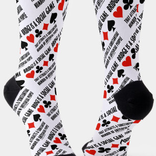 Bridge is een sociaal spelletje dat antisociale me sokken