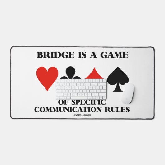 Bridge is een spel van specifieke communicatierege bureaumat (Keyboard & Muis)