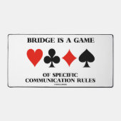 Bridge is een spel van specifieke communicatierege bureaumat (Voorkant)