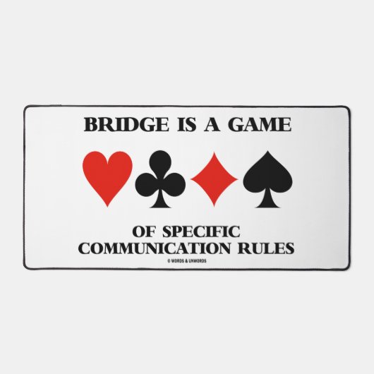 Bridge is een spel van specifieke communicatierege bureaumat (Voorkant)