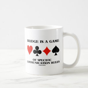 Bridge is een spel van specifieke communicatierege koffiemok